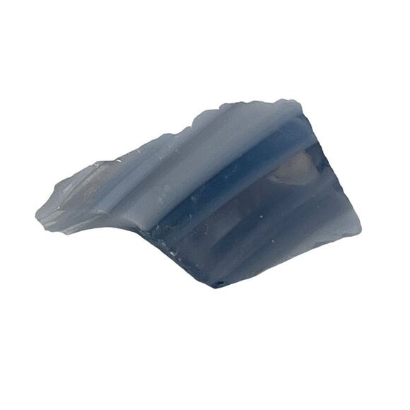 Federal Blue and Milk Glass Multicolor Slag Swirl Glass Cullet #SM2381 - Picture 3 of 5